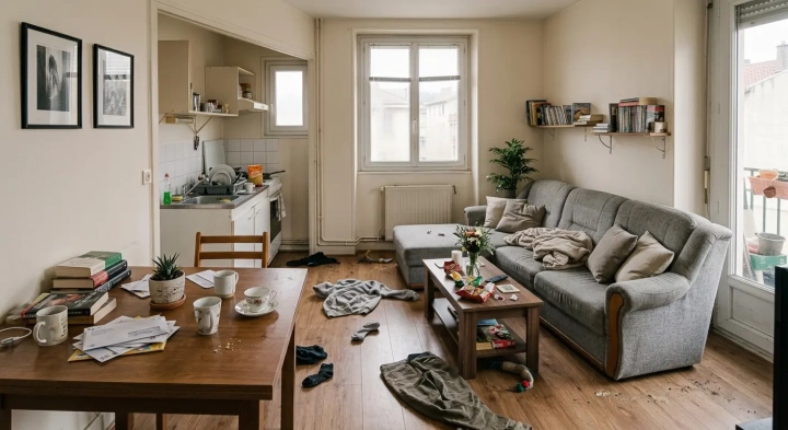 appartement avant nettoyage