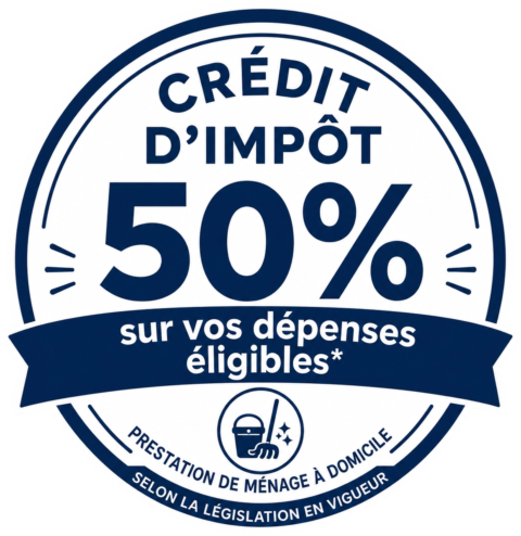 Badge crédit d’impôt de 50 % sur les services à la personne